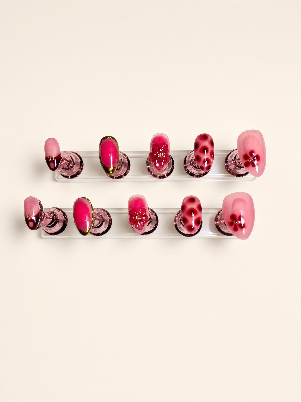 Cherry Pop press-on nails TWINSS